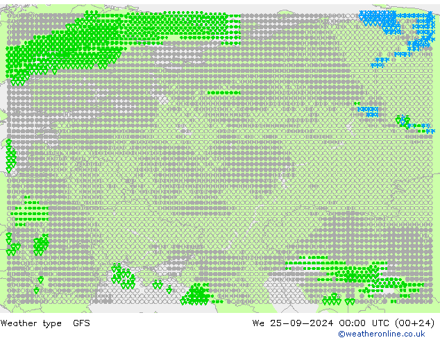 вид осадков GFS ср 25.09.2024 00 UTC