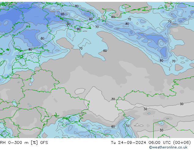 0-300 m Nispi Nem GFS Eylül 2024