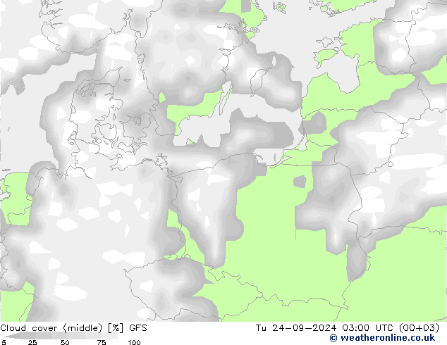 Wolken (mittel) GFS Di 24.09.2024 03 UTC