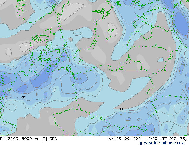 RH 3000-6000 m GFS We 25.09.2024 12 UTC