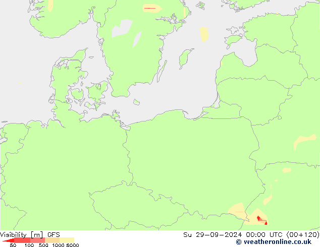 видимость GFS Вс 29.09.2024 00 UTC