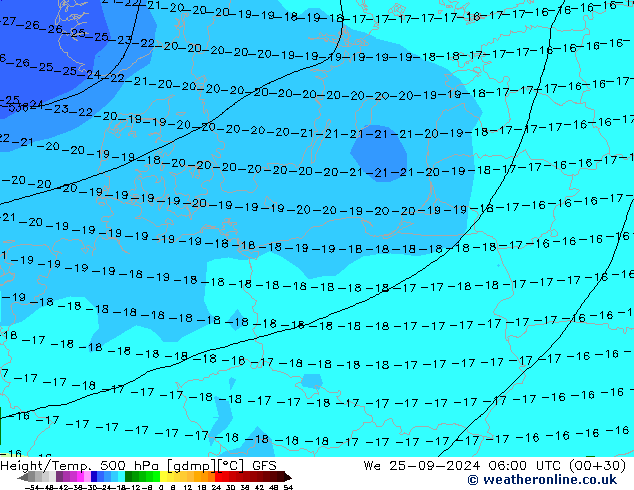 GFS: We 25.09.2024 06 UTC