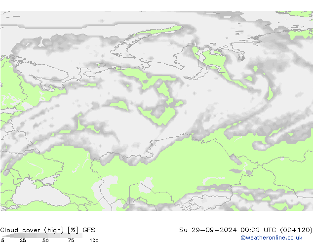 Nubes altas GFS dom 29.09.2024 00 UTC