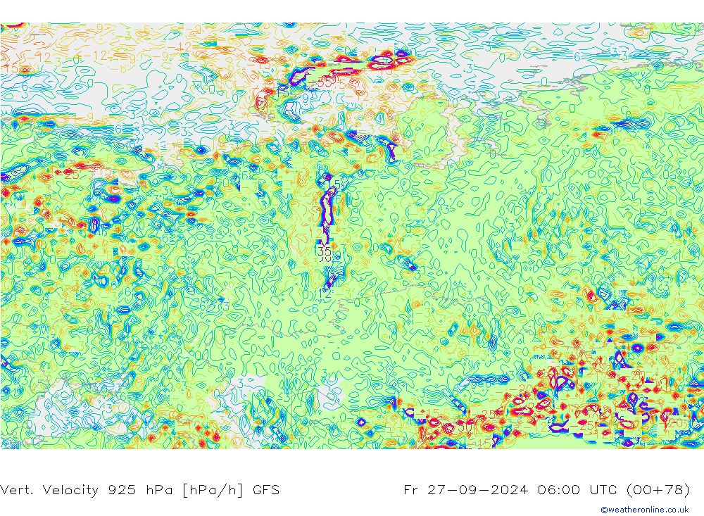 Vert. Velocity 925 hPa GFS  27.09.2024 06 UTC