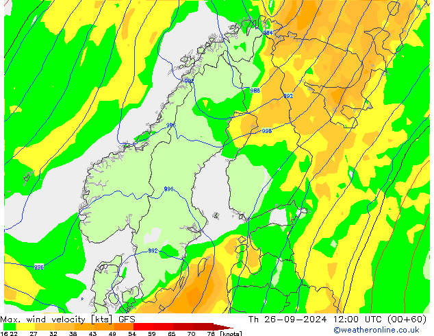 Max. wind velocity GFS Září 2024