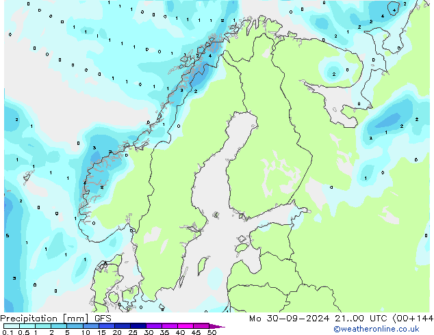 Precipitación GFS septiembre 2024