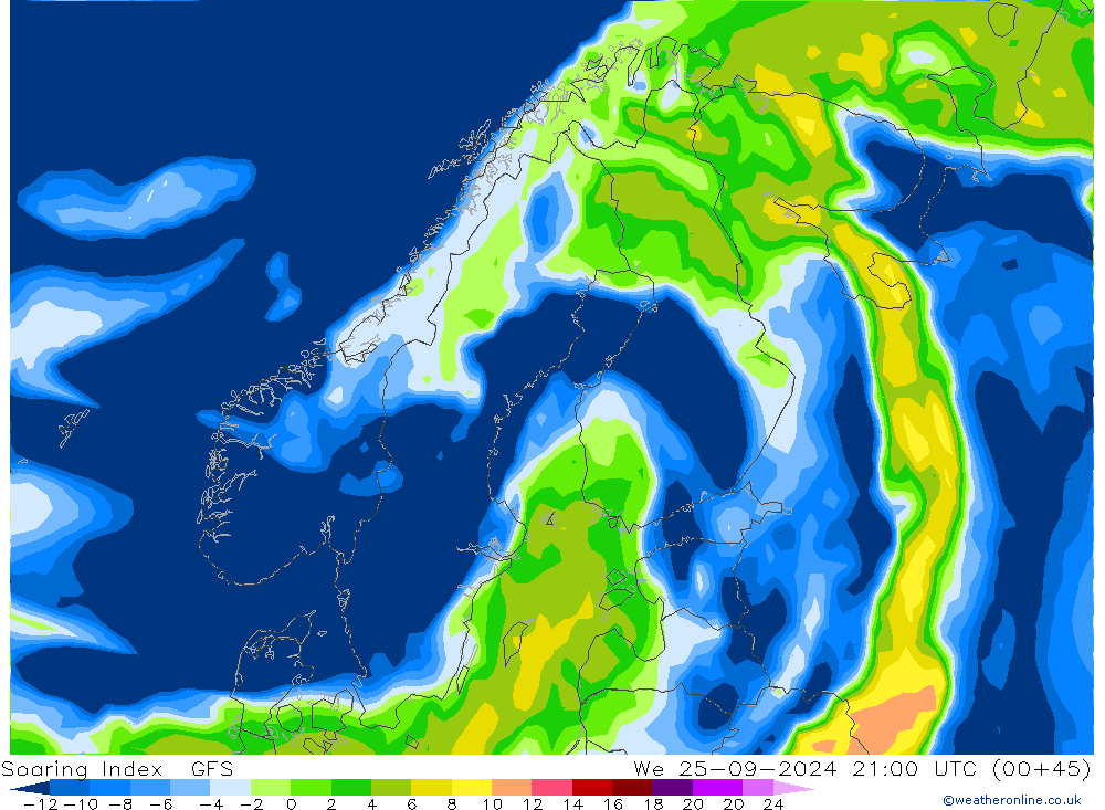 Soaring Index GFS We 25.09.2024 21 UTC