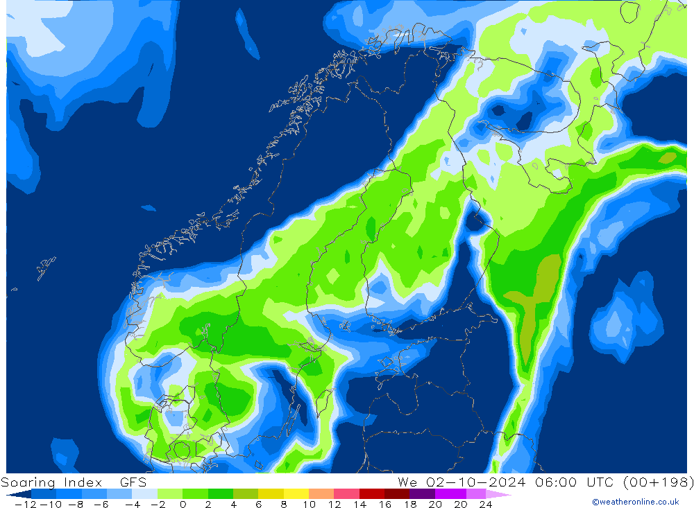 Soaring Index GFS wo 02.10.2024 06 UTC