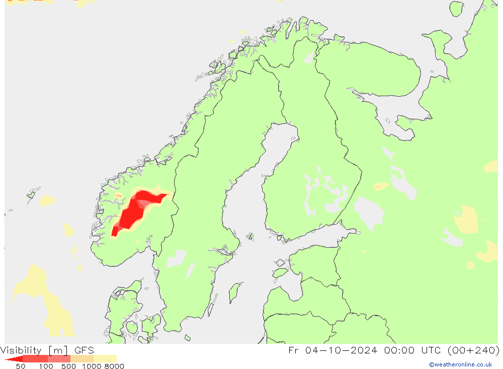 Sichtweite GFS Fr 04.10.2024 00 UTC