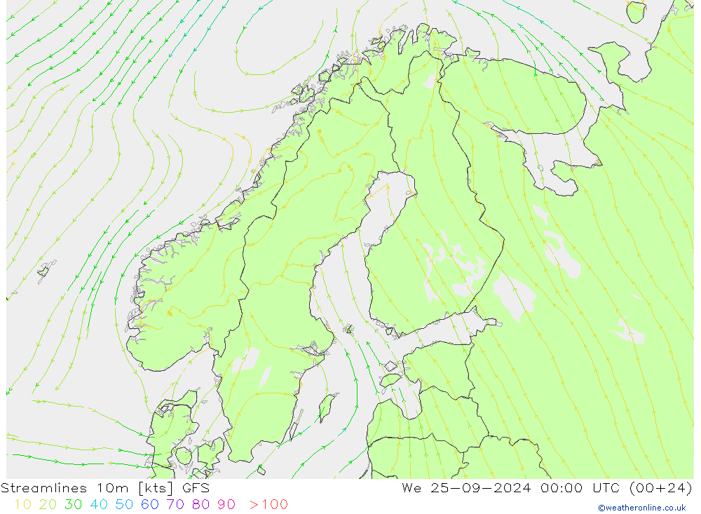  10m GFS  25.09.2024 00 UTC