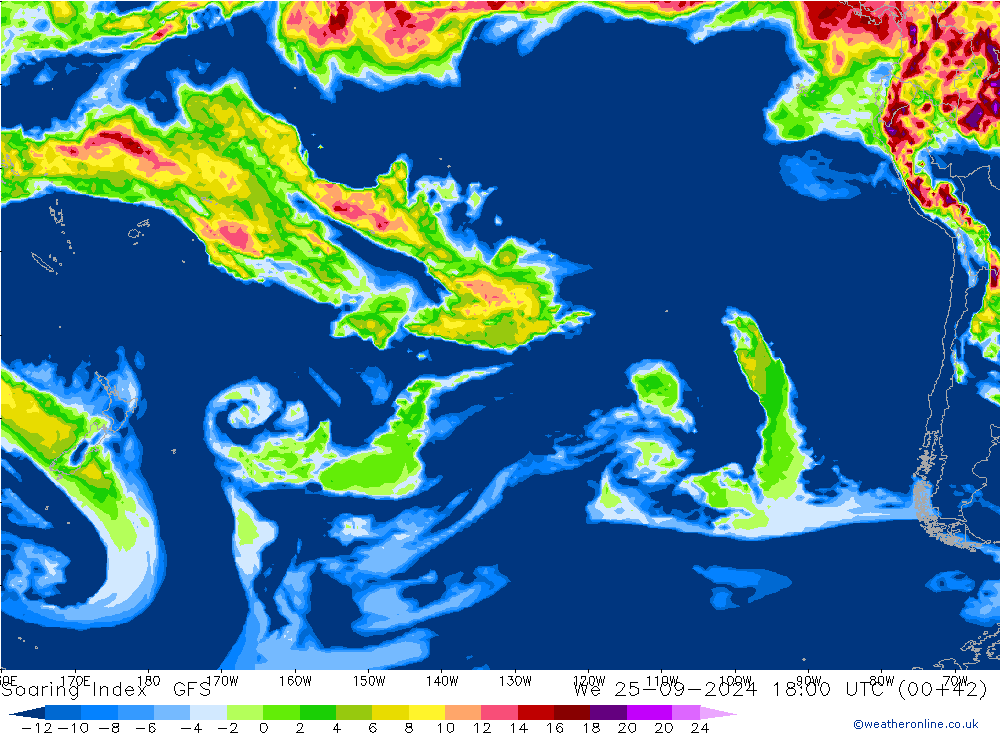 Soaring Index GFS wo 25.09.2024 18 UTC