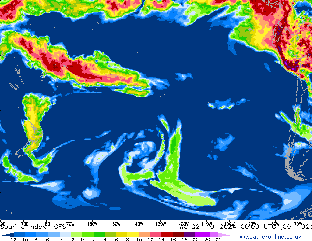 Soaring Index GFS ср 02.10.2024 00 UTC