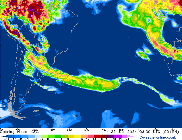 Soaring Index GFS jeu 26.09.2024 06 UTC