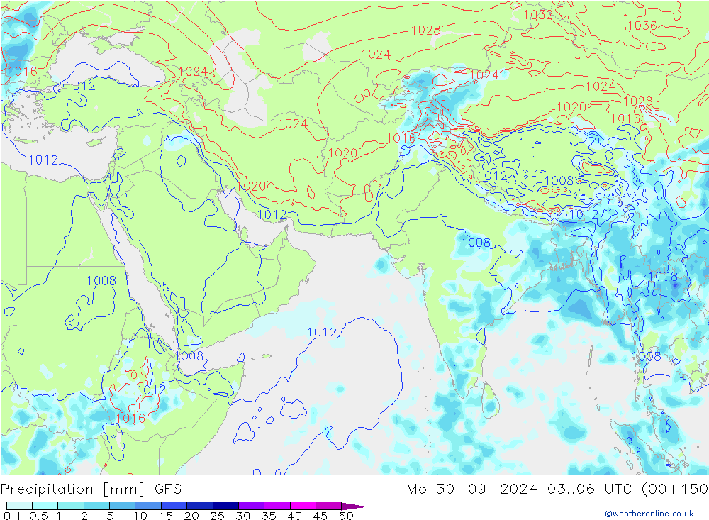 opad GFS pon. 30.09.2024 06 UTC