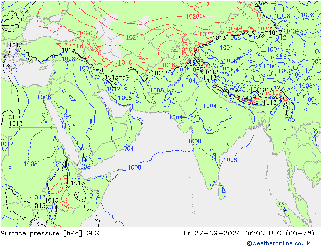 GFS: пт 27.09.2024 06 UTC