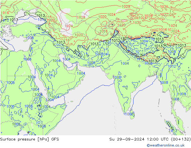 GFS: dim 29.09.2024 12 UTC