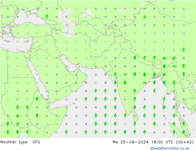 Weather type GFS We 25.09.2024 18 UTC