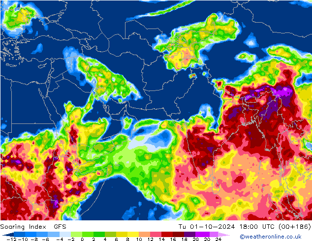 Soaring Index GFS mar 01.10.2024 18 UTC