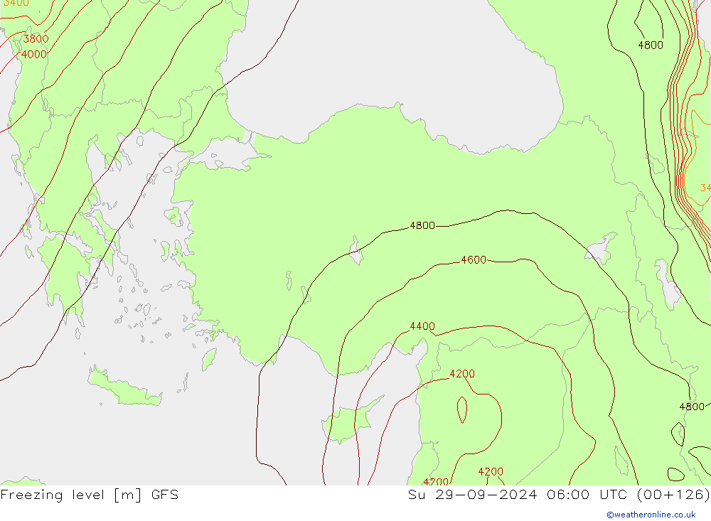 Freezing level GFS Su 29.09.2024 06 UTC