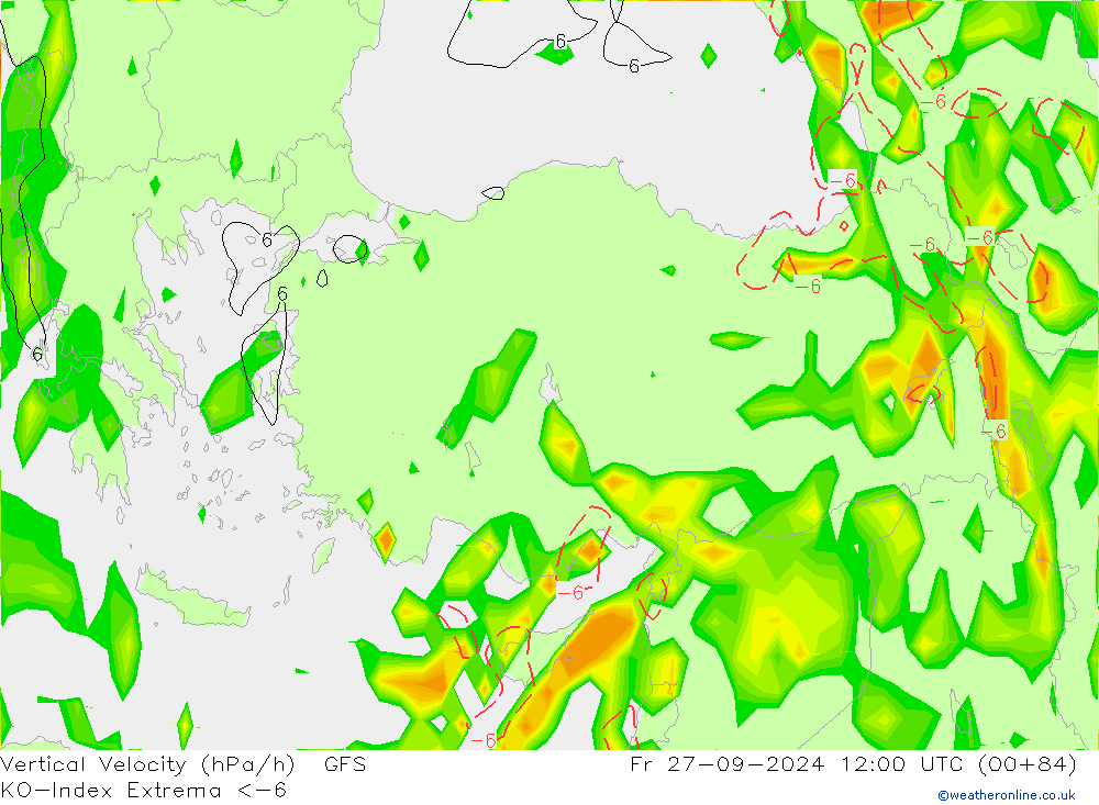 Convection-Index GFS Sex 27.09.2024 12 UTC