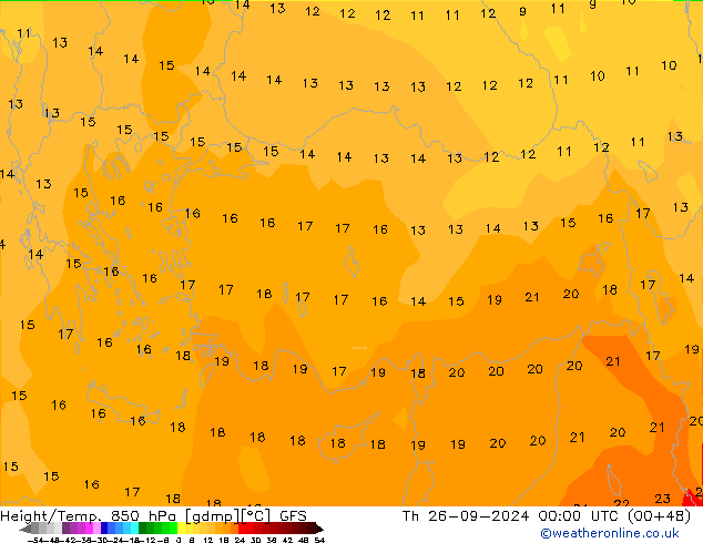 Z500/Rain (+SLP)/Z850 GFS Th 26.09.2024 00 UTC