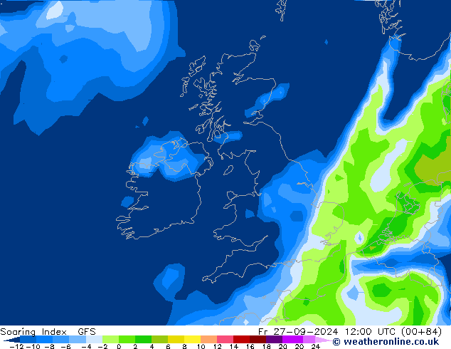 Soaring Index GFS ven 27.09.2024 12 UTC