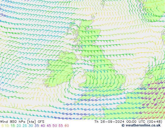  850 hPa GFS  26.09.2024 00 UTC