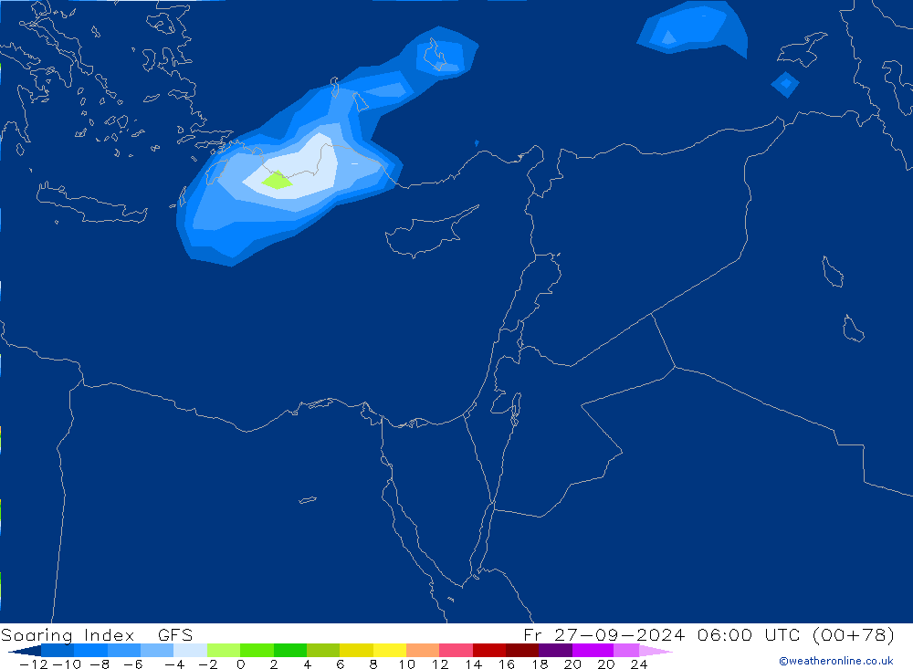 Yükselme İndeksi GFS Cu 27.09.2024 06 UTC