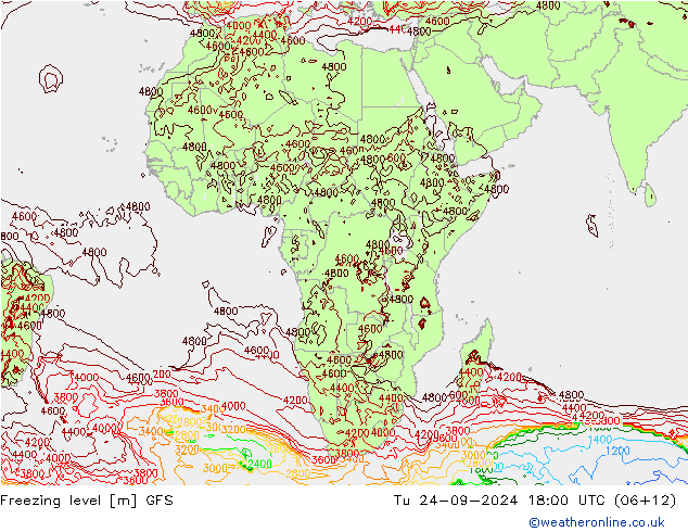 Donma Seviyesi GFS Sa 24.09.2024 18 UTC