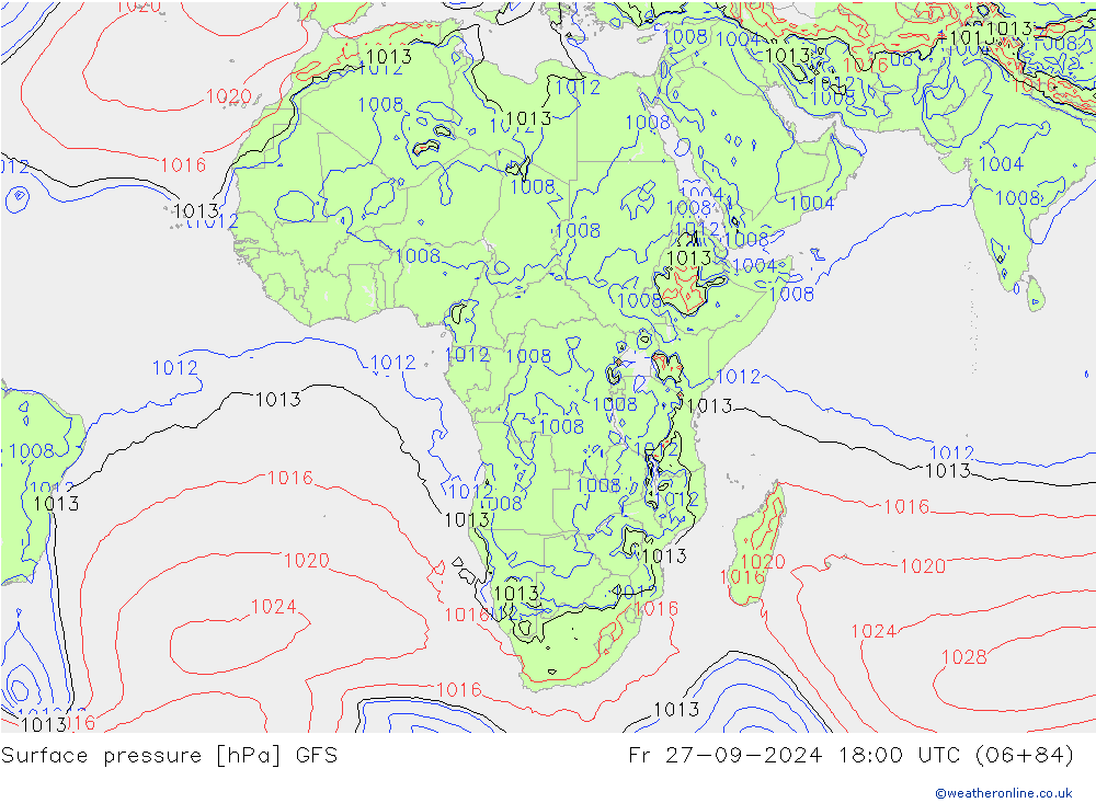 GFS: пт 27.09.2024 18 UTC