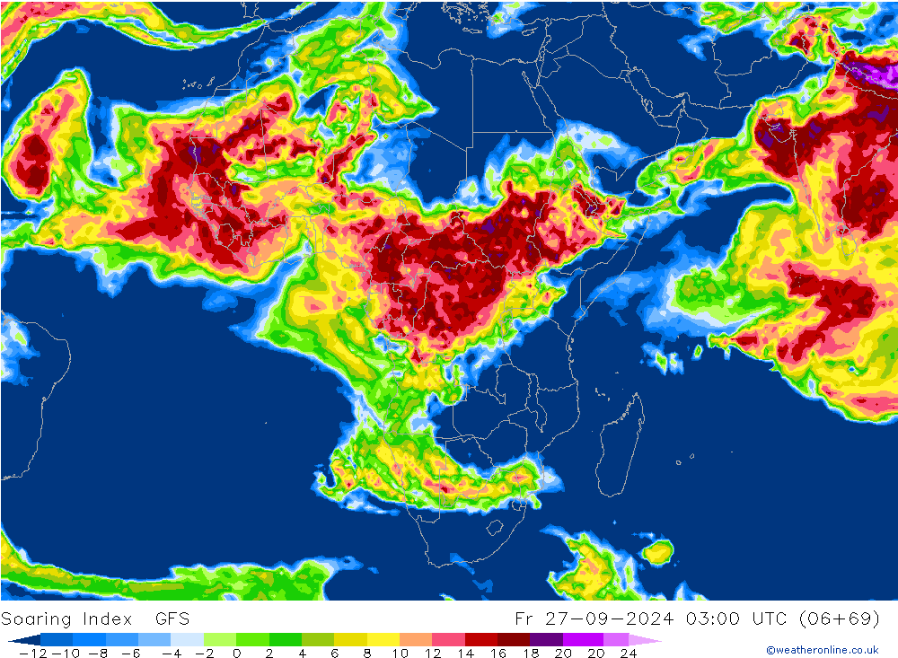 Yükselme İndeksi GFS Cu 27.09.2024 03 UTC