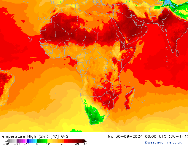 Max.  (2m) GFS  30.09.2024 06 UTC