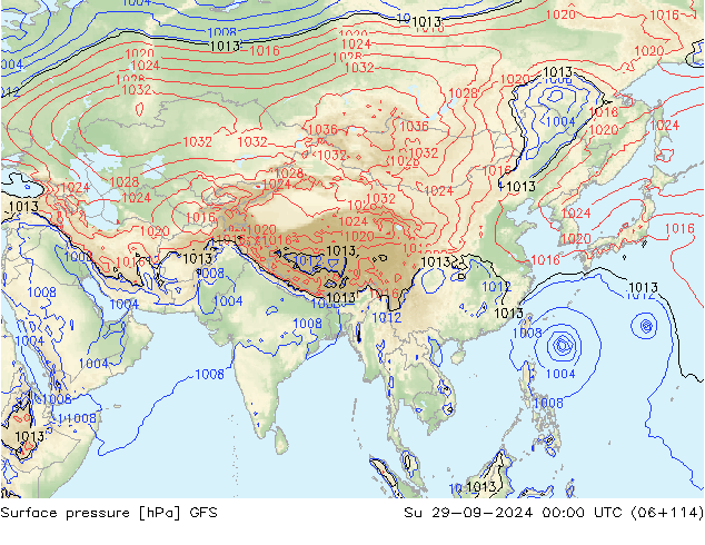 GFS:  29.09.2024 00 UTC