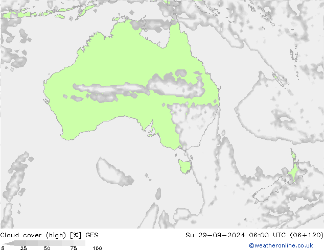Nubes altas GFS dom 29.09.2024 06 UTC
