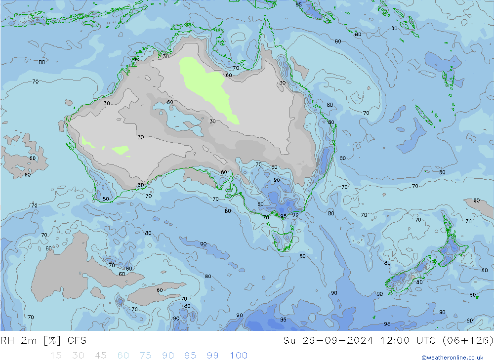 RH 2m GFS September 2024