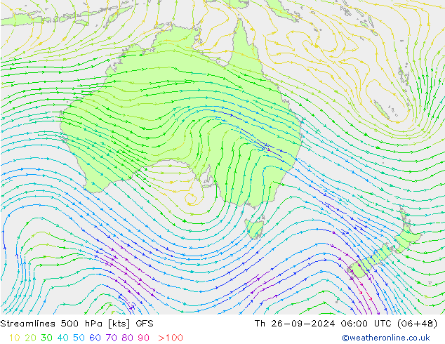  500 hPa GFS  26.09.2024 06 UTC