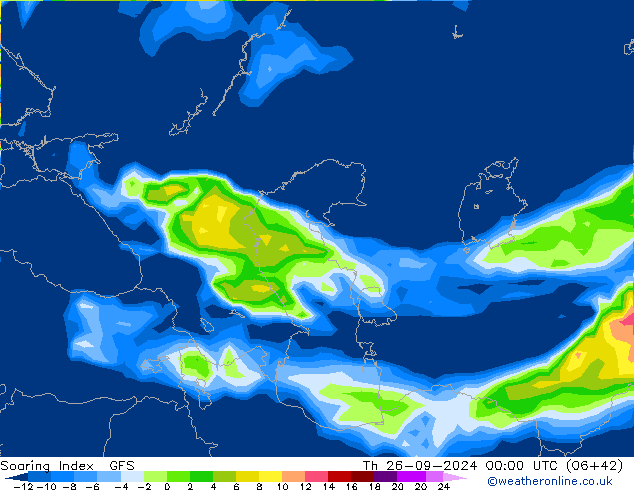 Soaring Index GFS  26.09.2024 00 UTC