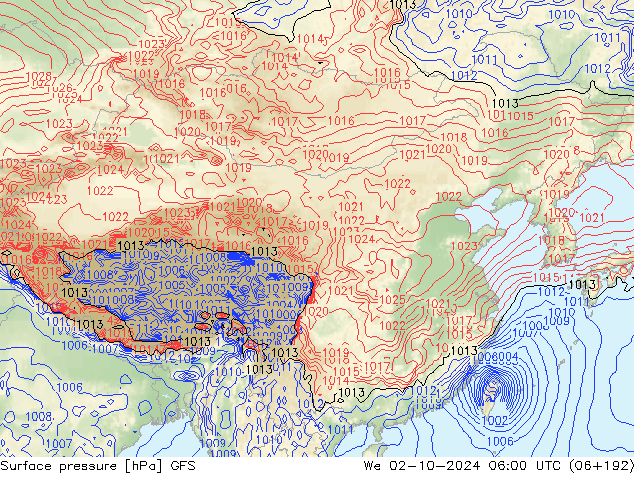 GFS: mié 02.10.2024 06 UTC