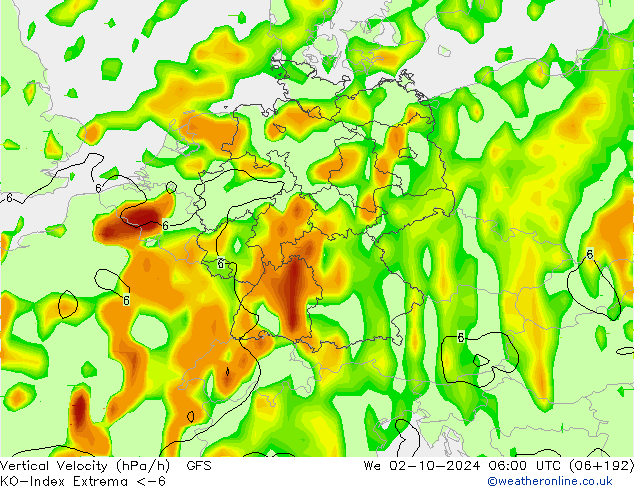 Convection-Index GFS  02.10.2024 06 UTC