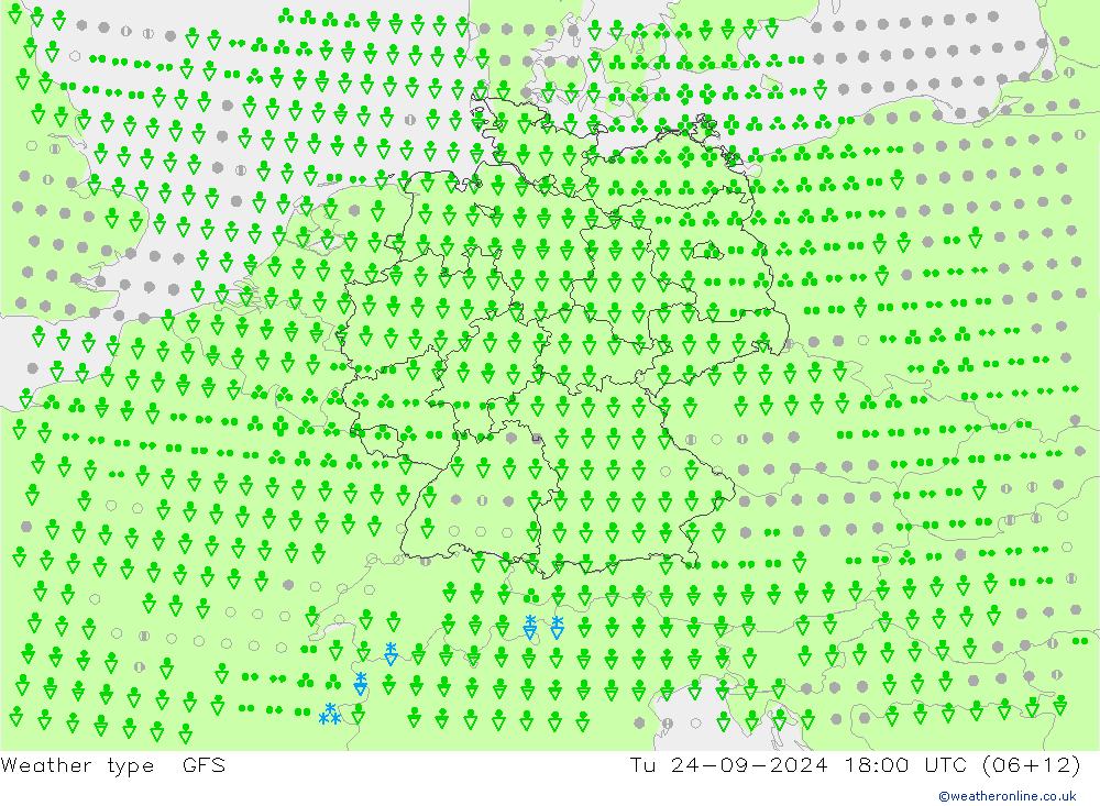 вид осадков GFS вт 24.09.2024 18 UTC