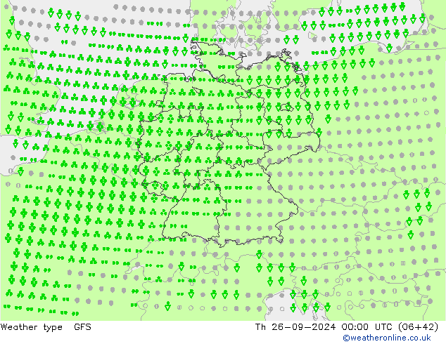 Weather type GFS Th 26.09.2024 00 UTC