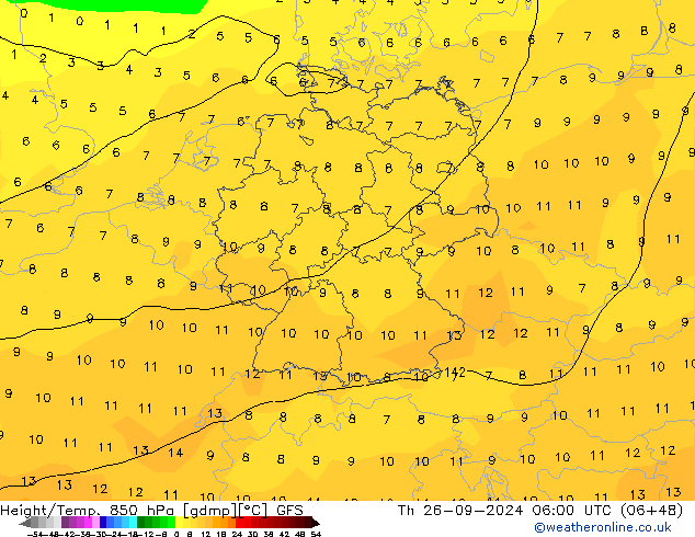 Z500/Regen(+SLP)/Z850 GFS do 26.09.2024 06 UTC