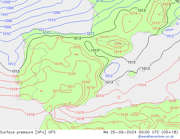 GFS:  25.09.2024 00 UTC