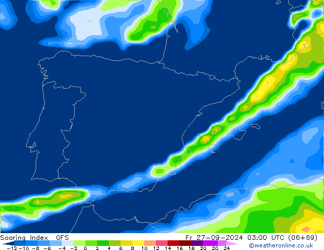 Soaring Index GFS Fr 27.09.2024 03 UTC