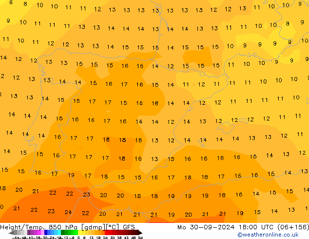 Z500/Rain (+SLP)/Z850 GFS Po 30.09.2024 18 UTC