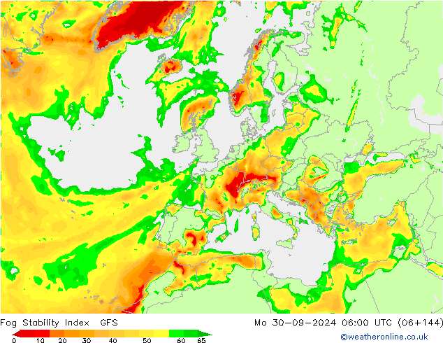 Fog Stability Index GFS September 2024