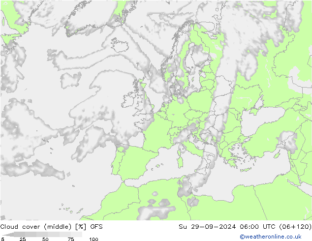 Nubes medias GFS septiembre 2024