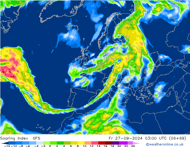 Yükselme İndeksi GFS Cu 27.09.2024 03 UTC