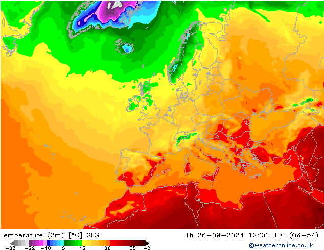 GFS: Per 26.09.2024 12 UTC