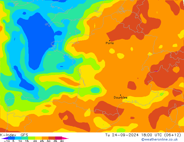 K-Index GFS mar 24.09.2024 18 UTC